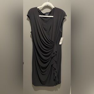 American Living Black Asymmetrical Dress
